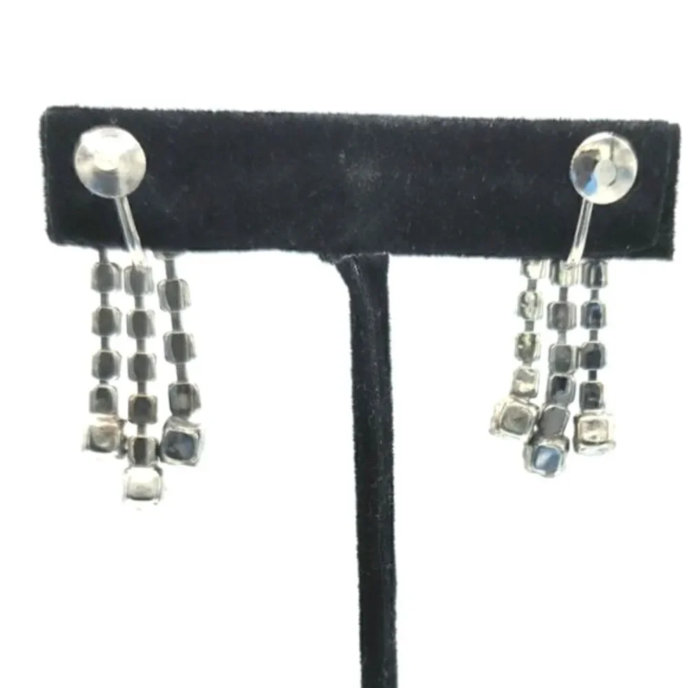 Vintage Chandelier rhinestone dangle earrings